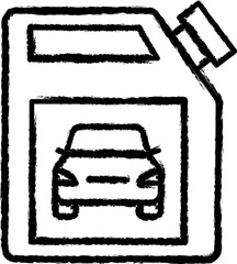 Poster - Car oil, car vector icon in grunge style
