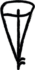 Aufkleber - Wing bird vector icon in grunge style