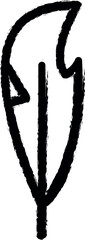 Aufkleber - Wing bird vector icon in grunge style