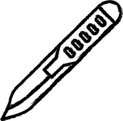 Aufkleber - health, scalpel, medical, hospital vector icon in grunge style