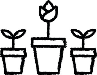 Poster - Tulips, Holland vector icon in grunge style