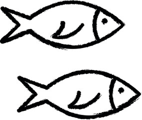 Poster - Fish, Holland vector icon in grunge style