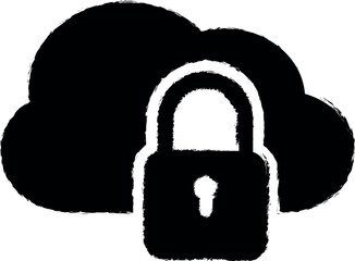 Aufkleber - Password vector icon in grunge style