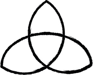 Aufkleber - saint Patrick, Celtic knot, Ireland vector icon in grunge style