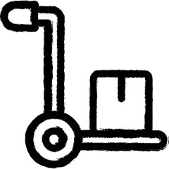 Poster - Freight, manufacturing vector icon in grunge style