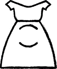 Poster - Maternity, clothe vector icon in grunge style