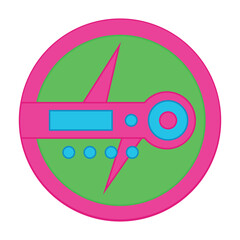 Poster - CD player. Vector illustration