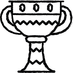 Aufkleber - Cup vector icon in grunge style