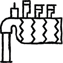 Aufkleber - Bagpipe vector icon in grunge style