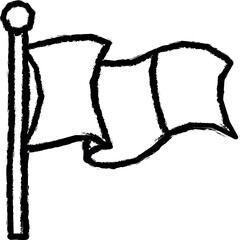Aufkleber - Flag vector icon in grunge style