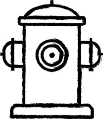 Aufkleber - Plumber, hydrant vector icon in grunge style