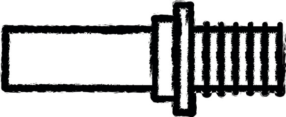 Aufkleber - Plumber, valve, water vector icon in grunge style