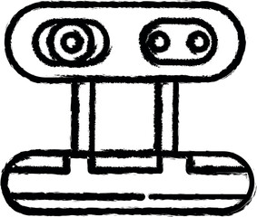 Aufkleber - camera web vector icon in grunge style