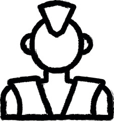 Aufkleber - Musician vector icon in grunge style