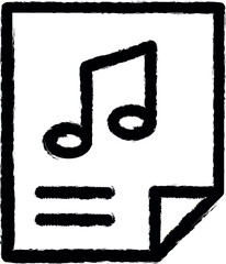 Aufkleber - Paper, note vector icon in grunge style