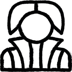 Aufkleber - Musician vector icon in grunge style