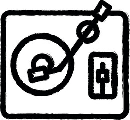 Aufkleber - Disc vector icon in grunge style