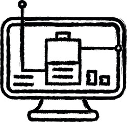 Aufkleber - Smart ecology and environment vector icon in grunge style