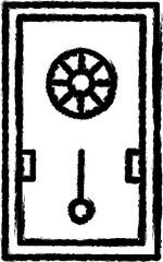 Aufkleber - Smart motion sensor vector icon in grunge style