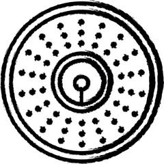 Aufkleber - Smart smoke detector vector icon in grunge style
