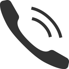 Poster - Phone icon vector illustration. Call center app. Telephone icons trendy flat style. Contact us line silhouette.