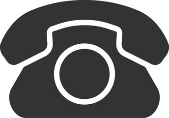Poster - Phone icon vector illustration. Call center app. Telephone icons trendy flat style. Contact us line silhouette.