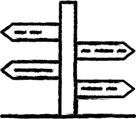 Aufkleber - Panel, sign vector icon in grunge style