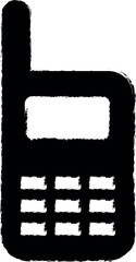 Aufkleber - portable radio vector icon in grunge style