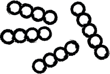 Aufkleber - bacteria vector icon in grunge style