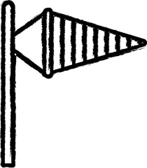 Aufkleber - vane vector icon in grunge style