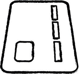 Aufkleber - credit card vector icon in grunge style