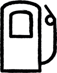 Aufkleber - fueling vector icon in grunge style