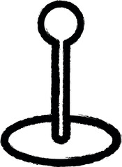 Aufkleber - flagpole vector icon in grunge style