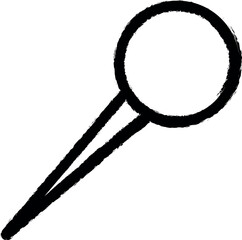 Aufkleber - needle pin vector icon in grunge style