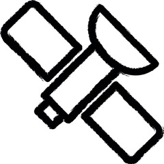 Aufkleber - navigator satellite vector icon in grunge style