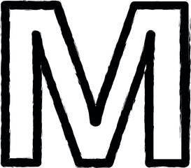 Aufkleber - metro sign vector icon in grunge style