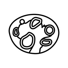 Wall Mural - Ovarian Follicles icon in vector. Logotype