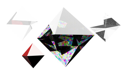 background with triangles bright gemstone