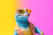 © ADDICTIVE STOCK - Generative AI image of stylish gecko with sunglasses