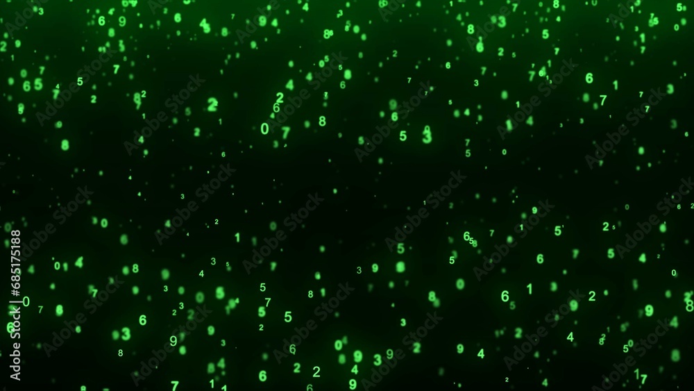 Matrix background. Cyber security with binary code. Rapidly falling ...