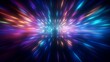 © AI Studio - Lights Abstract futuristic, colorful background. Light explosion pattern. Liht burst abstract background.