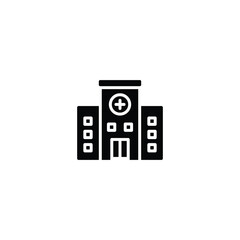 Poster - hospital building icon vector for web site Computer and mobile app