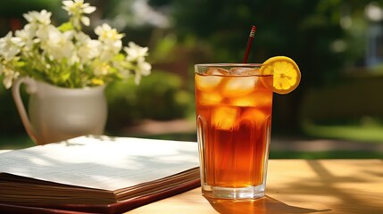 tea summer juice drink iced illustration beverage cold, fruit background, fresh sweet tea summer juice drink iced