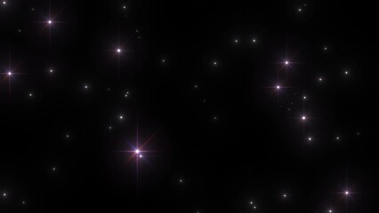 Wall Mural - stars shine effect background animation twinkle festive holiday