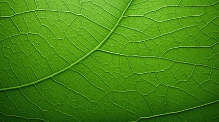 Close-up of a green leaf, structure and texture background with place for text. Concept of eco-friendly, ecology and healthy environment