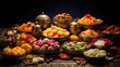 © vectorwin - sweets traditional indian food festive illustration cuisine spices, flavors dishes, desserts snacks sweets traditional indian food festive