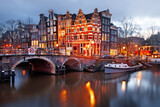 Fototapeta Big Ben - Amsterdam, Netherlands Bridges and Canals