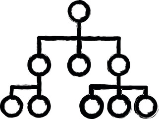 Poster - network of workers icon grunge style vector