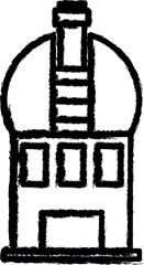 Poster - observatory icon grunge style vector