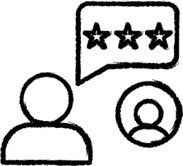 Poster - Rate, communication icon grunge style vector